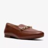 Tamna Iris loafer i tan skinn for damer