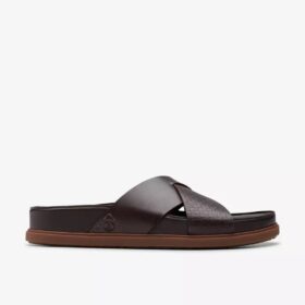 Torford Cross brune flate sandaler i skinn for menn Torford Cross brune flate sandaler i skinn for menn