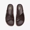 Torford Cross brune flate sandaler i skinn for menn