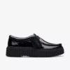 Torhill Bee svart lakksko for kvinner Wallabee