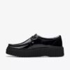 Torhill Bee svart lakksko for kvinner Wallabee