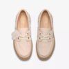 Torhill Boat Cream nubuck-seilersko for damer