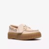 Torhill Boat Cream nubuck-seilersko for damer