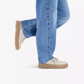Torhill Boat Cream nubuck-seilersko for damer