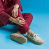 Torhill Boat Cream nubuck-seilersko for damer