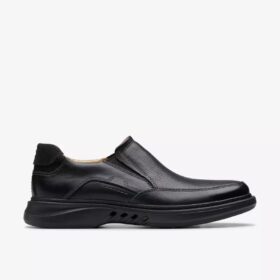 Un Briley Step loafer i svart skinn for menn | clarks