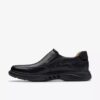 Un Briley Step loafer i svart skinn for menn | clarks