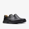 Un Briley Step loafer i svart skinn for menn | clarks