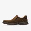 Un Briley Step-loafers for menn i bivoksbehandlet skinn | clarks