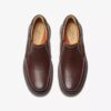 Un Briley Step-loafers for menn i mahognyfarget skinn | clarks