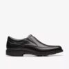Un Kendric Go loafer-sko for menn i svart skinn | clarks