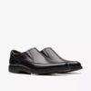 Un Kendric Go loafer-sko for menn i svart skinn | clarks