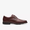 Un Kendric Way mahognyfargede skinn-Oxfords for menn | clarks