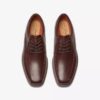 Un Kendric Way mahognyfargede skinn-Oxfords for menn | clarks