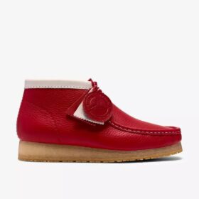 Walla Boot Rb for menn i rødt Wallabees-lær
