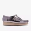 Wallabee 2604 for kvinner i sølvlakkert Wallabees