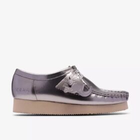 Wallabee 2604 for kvinner i sølvlakkert Wallabees