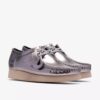 Wallabee 2604 for kvinner i sølvlakkert Wallabees