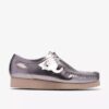 Wallabee 2604 for menn i sølvlakkert Wallabee