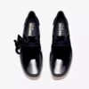 Wallabee 2604 Navy i lakkskinn for damer