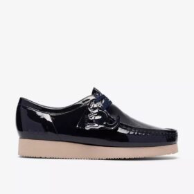 Wallabee 2604 Navy Patent Wallabees for menn