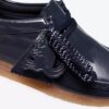 Wallabee Big Kid Navy Wallabees for gutter