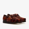 Wallabee for damer. Brune Wallabees med ku-mønster