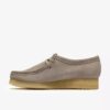 Wallabee for damer i lysegrå semsket skinn Wallabee for damer i lysegrå semsket skinn