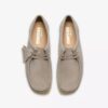 Wallabee for damer i lysegrå semsket skinn Wallabee for damer i lysegrå semsket skinn