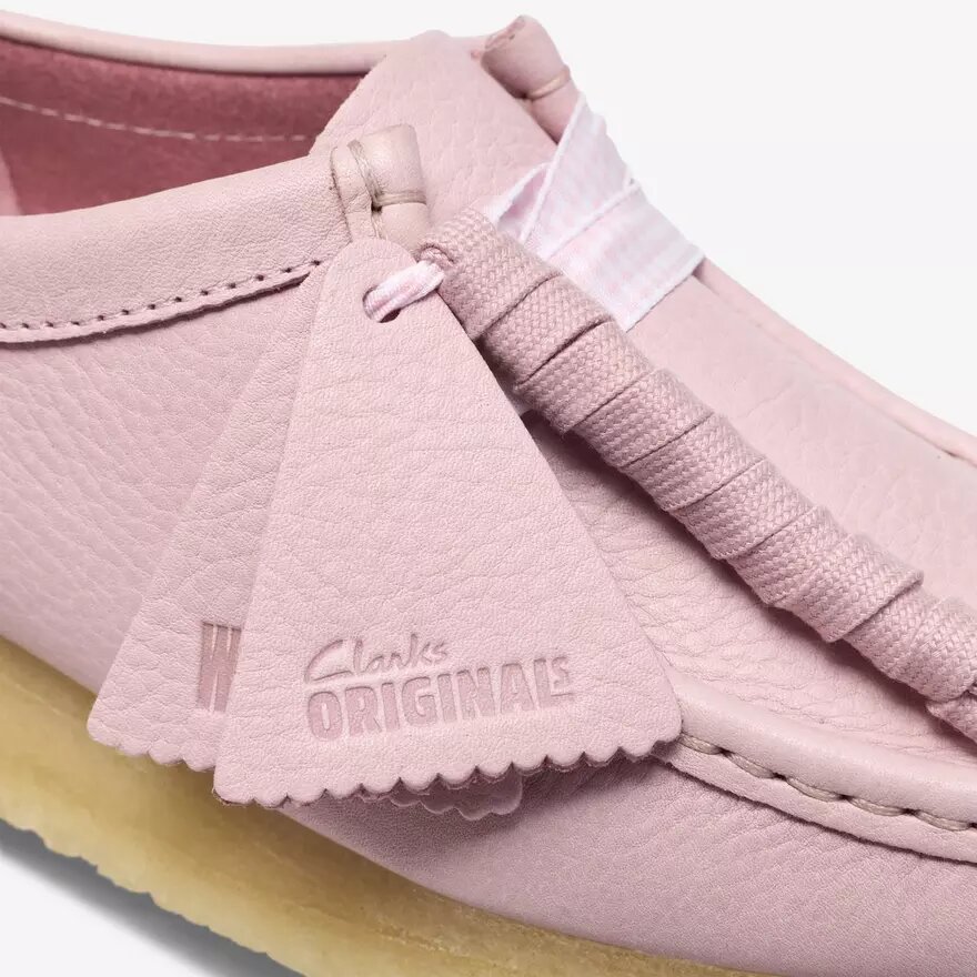 Wallabee for kvinner i babyrosa skinn Wallabee for kvinner i babyrosa skinn