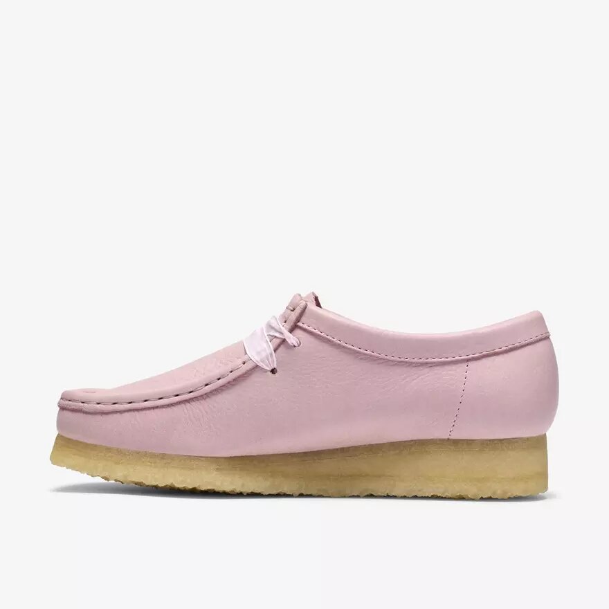 Wallabee for kvinner i babyrosa skinn Wallabee for kvinner i babyrosa skinn