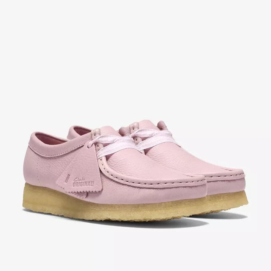 Wallabee for kvinner i babyrosa skinn Wallabee for kvinner i babyrosa skinn