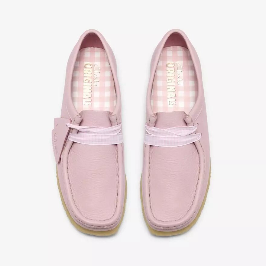 Wallabee for kvinner i babyrosa skinn Wallabee for kvinner i babyrosa skinn