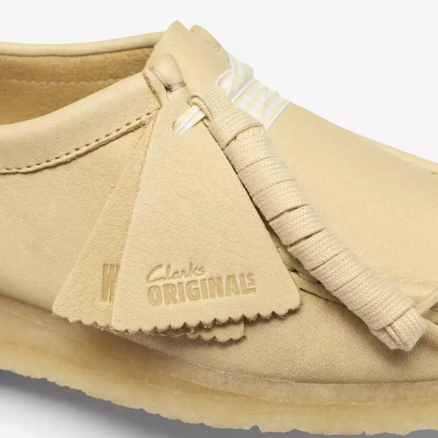 Wallabee for kvinner i blekgult skinn Wallabee for kvinner i blekgult skinn