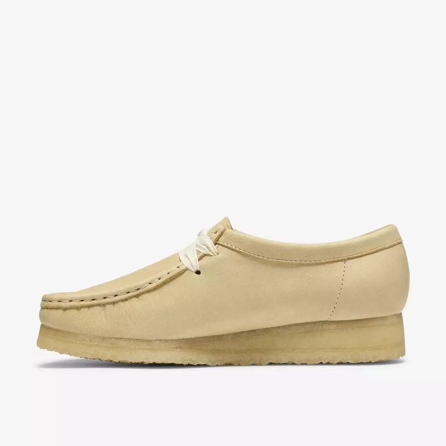 Wallabee for kvinner i blekgult skinn Wallabee for kvinner i blekgult skinn