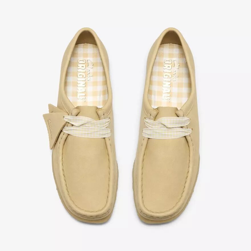 Wallabee for kvinner i blekgult skinn Wallabee for kvinner i blekgult skinn