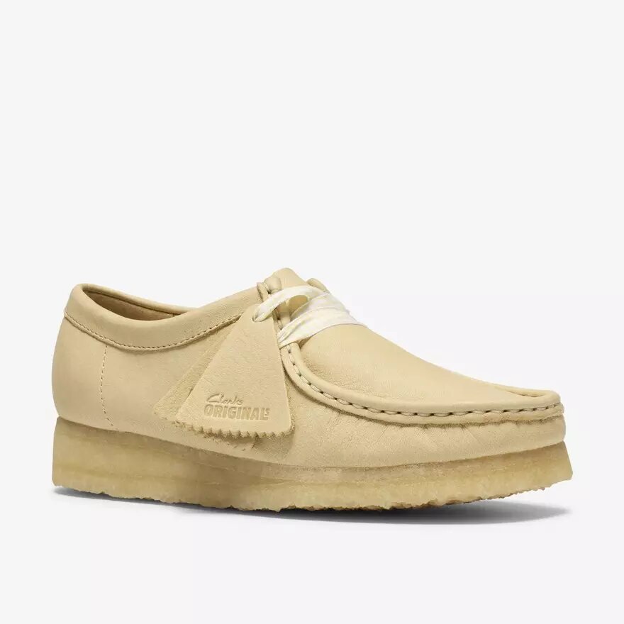 Wallabee for kvinner i blekgult skinn Wallabee for kvinner i blekgult skinn