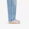 Wallabee for kvinner i rosa gingham-rutemønster