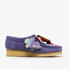 Wallabee for kvinner – lilla, spennende Wallabees