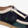 Wallabee for menn, blå/grønn stripe