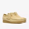 Wallabee for menn i blekgult semsket skinn