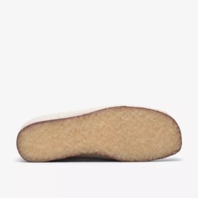 Wallabee for menn i hvitt skinn