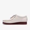 Wallabee for menn i hvitt skinn