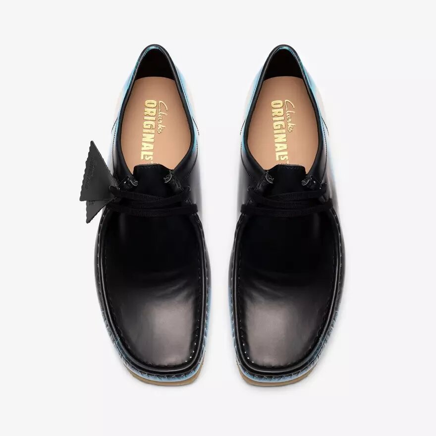 Wallabee for menn, svart «Brush-off» Wallabees Wallabee for menn, svart «Brush-off» Wallabees