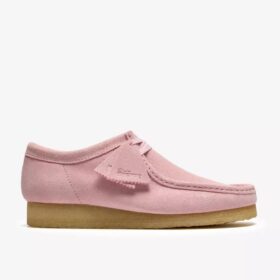 Wallabee for menn Wallabees i lyserosa semsket skinn