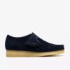 Wallabee Navy Suede Wallabees for menn