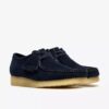 Wallabee Navy Suede Wallabees for menn