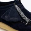 Wallabee Navy Suede Wallabees for menn