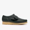 Wallabee Rb for menn – mørkegrønne Wallabees i skinn