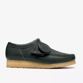 Wallabee Rb for menn – mørkegrønne Wallabees i skinn